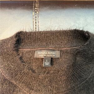 Banana Republic 100% Merino Wool Fine Italian Yarn Sweater Filpucci Black Large